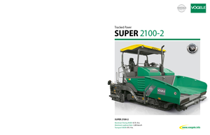 ट्रैक्ड एस्फाल्ट पेवर Vögele Super 2100-2