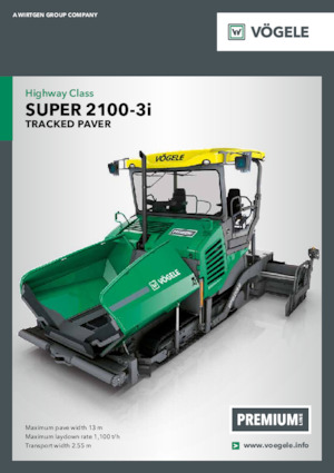 ट्रैक्ड एस्फाल्ट पेवर Vögele Super 2100-3i