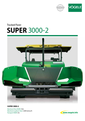 ट्रैक्ड एस्फाल्ट पेवर Vögele Super 3000-2