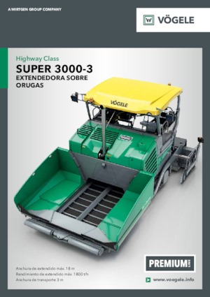 ट्रैक्ड एस्फाल्ट पेवर Vögele Super 3000-3