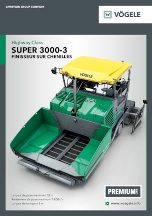 ट्रैक्ड एस्फाल्ट पेवर Vögele Super 3000-3