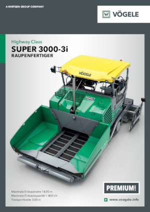 ट्रैक्ड एस्फाल्ट पेवर Vögele Super 3000-3i