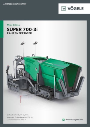 ट्रैक्ड एस्फाल्ट पेवर Vögele Super 700-3i