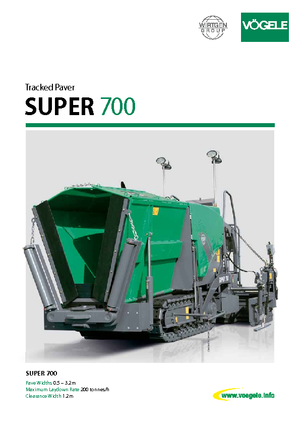 ट्रैक्ड एस्फाल्ट पेवर Vögele Super 700