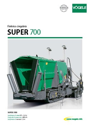 ट्रैक्ड एस्फाल्ट पेवर Vögele Super 700