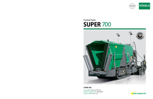 ट्रैक्ड एस्फाल्ट पेवर Vögele Super 700