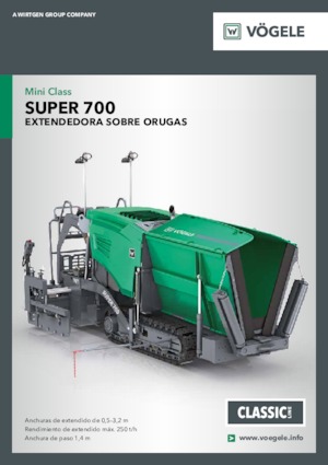 ट्रैक्ड एस्फाल्ट पेवर Vögele Super 700
