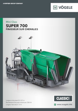 ट्रैक्ड एस्फाल्ट पेवर Vögele Super 700