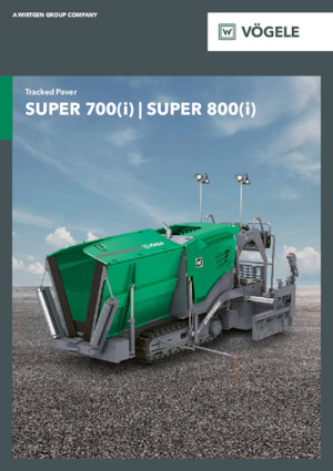 ट्रैक्ड एस्फाल्ट पेवर Vögele Super 700i
