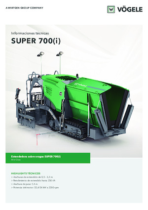 ट्रैक्ड एस्फाल्ट पेवर Vögele Super 700i