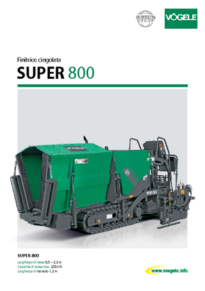 ट्रैक्ड एस्फाल्ट पेवर Vögele Super 800