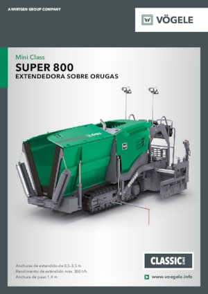 ट्रैक्ड एस्फाल्ट पेवर Vögele Super 800