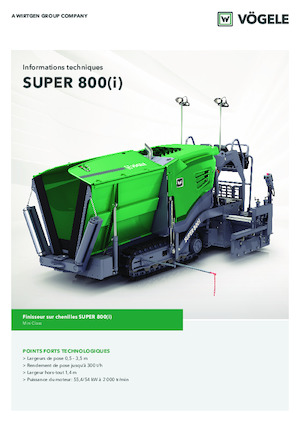 ट्रैक्ड एस्फाल्ट पेवर Vögele Super 800i