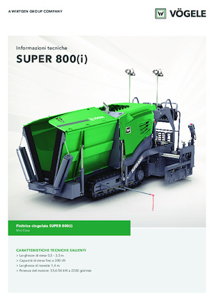 ट्रैक्ड एस्फाल्ट पेवर Vögele Super 800i