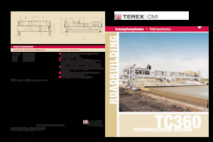 ट्रैक्ड एस्फाल्ट पेवर Terex TC360