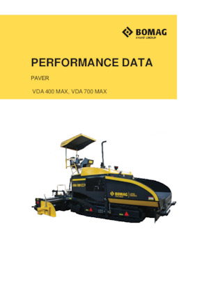 ट्रैक्ड एस्फाल्ट पेवर Bomag VDA 400 MAX