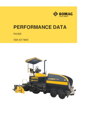 ट्रैक्ड एस्फाल्ट पेवर Bomag VDA 421 MAX