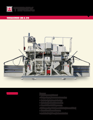 ट्रैक्ड एस्फाल्ट पेवर Terex VersaScreed 210