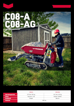 ट्रैक्ड डंपर Yanmar C08-A Power+ 