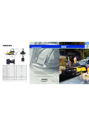 ट्रैक्ड एस्फाल्ट पेवर Volvo ABG2820