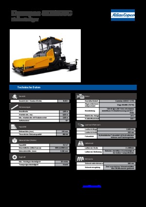 ट्रैक्ड एस्फाल्ट पेवर Dynapac SD 2500 C 