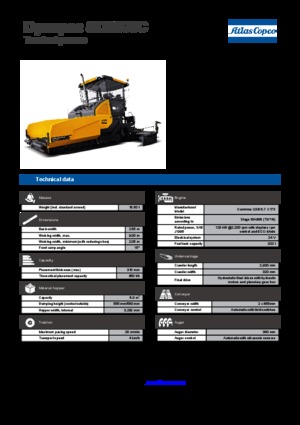 ट्रैक्ड एस्फाल्ट पेवर Dynapac SD 2500 C 