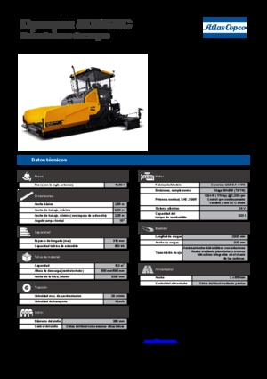 ट्रैक्ड एस्फाल्ट पेवर Dynapac SD 2500 C 