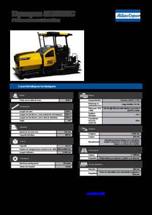 ट्रैक्ड एस्फाल्ट पेवर Dynapac SD 2500 C 