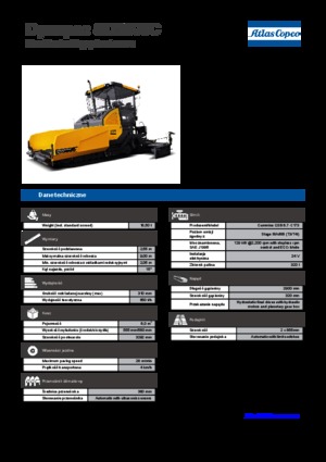 ट्रैक्ड एस्फाल्ट पेवर Dynapac SD 2500 C 