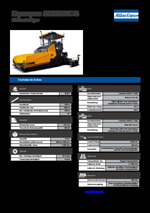 ट्रैक्ड एस्फाल्ट पेवर Dynapac SD 2500 CS