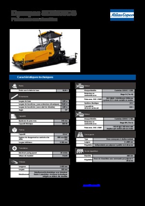 ट्रैक्ड एस्फाल्ट पेवर Dynapac SD 2500 CS