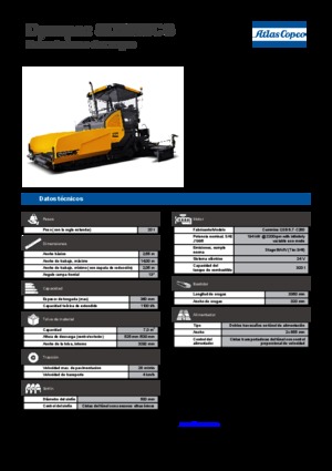 ट्रैक्ड एस्फाल्ट पेवर Dynapac SD 2550 CS