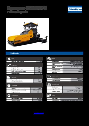 ट्रैक्ड एस्फाल्ट पेवर Dynapac SD 2550 CS