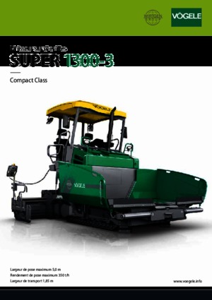 ट्रैक्ड एस्फाल्ट पेवर Vögele Super 1300-3
