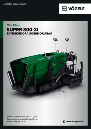 ट्रैक्ड एस्फाल्ट पेवर Vögele Super 800-3i