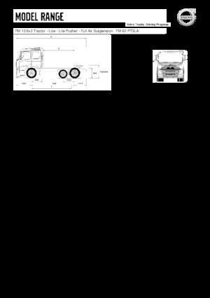 ट्रक ट्रैक्टर - ट्रैक्टर यूनिट Volvo Trucks FM13.420 6x2 Tractor Low Lite Pusher