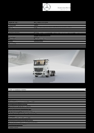 ट्रक ट्रैक्टर - ट्रैक्टर यूनिट Mercedes-Benz Actros 2533 LS 6x2