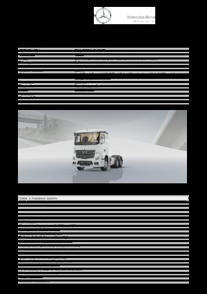 ट्रक ट्रैक्टर - ट्रैक्टर यूनिट Mercedes-Benz Actros 3348 AK 6x6