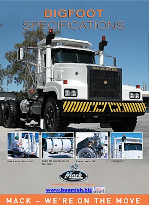 ट्रक ट्रैक्टर - ट्रैक्टर यूनिट Mack BIGFOOT CA65 Caterpillar C16 6x4