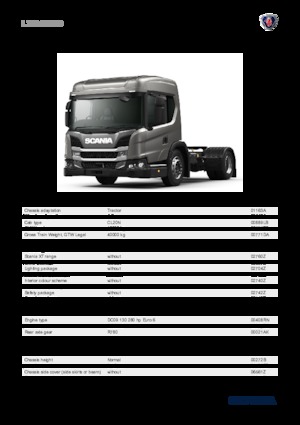 ट्रक ट्रैक्टर - ट्रैक्टर यूनिट Scania L 280 A4x2NB