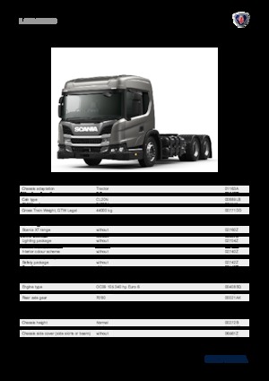 ट्रक ट्रैक्टर - ट्रैक्टर यूनिट Scania L 340 A6x2NB