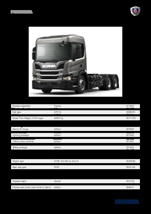 ट्रक ट्रैक्टर - ट्रैक्टर यूनिट Scania P 340 A6x2NA