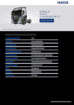 ट्रक ट्रैक्टर - ट्रैक्टर यूनिट Iveco STRALIS ARTIC AT440S48T/FP LT