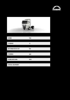 ट्रक ट्रैक्टर - ट्रैक्टर यूनिट MAN TGX 18.580