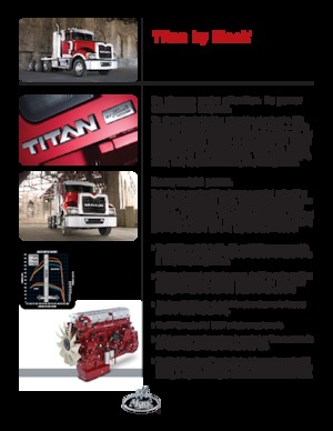 ट्रक ट्रैक्टर - ट्रैक्टर यूनिट Mack TITAN Day Cab ISX 550 8x6