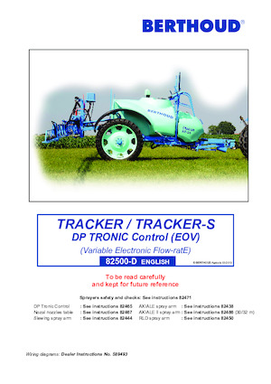 ट्रेल्ड फील्ड स्प्रेयर Berthoud TRACKER 3200 