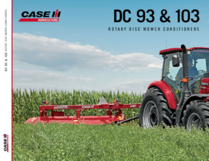 कंडीशनर के साथ ट्रेल्ड मोवर डिस्क Case IH DC93