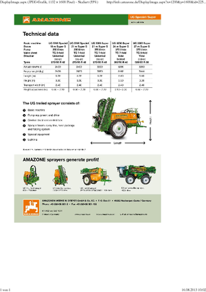 ट्रेल्ड फील्ड स्प्रेयर Amazone UG 2200 Super (24)