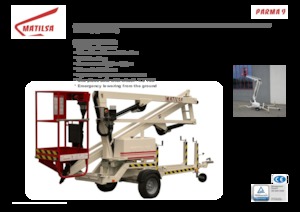 ट्रेलर माउंटेड आर्टिकुलेटिंग बूम लिफ्ट Matilsa Parma 9