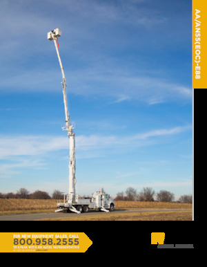 ट्रेलर माउंटेड आर्टिकुलेटिंग बूम लिफ्ट Altec AA55E-E88